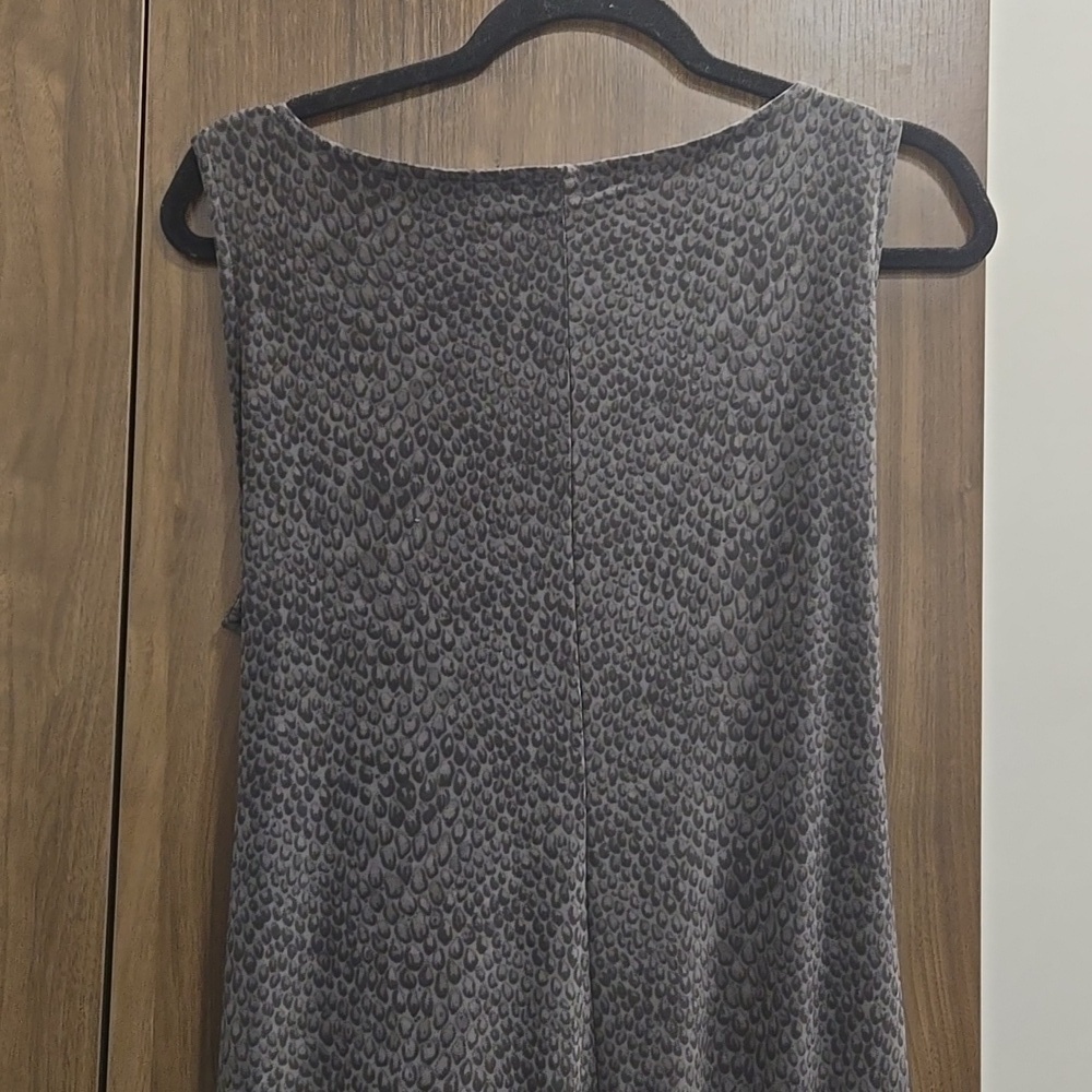 Norma Kamali-Dark Grey Snake Waist Tying Maxi Dress Size XL - Picture 15 of 17